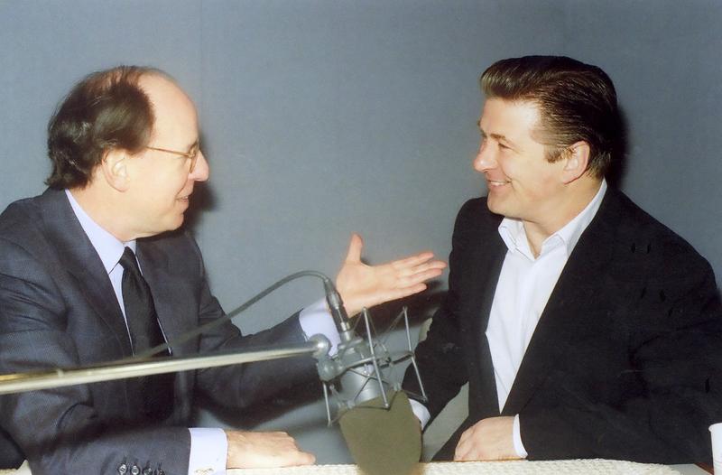 Host Gilbert Kaplan with Alec Baldwin, one of the guests to appear on Sunday's show.